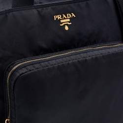 Pre Owned Prada Black Nylon Diaper Bag