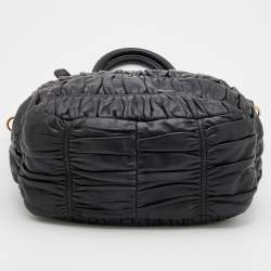 Pre Owned Prada Black Leather Tote