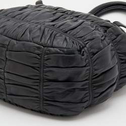 Pre Owned Prada Black Leather Tote