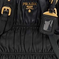 Pre Owned Prada Black Leather Tote