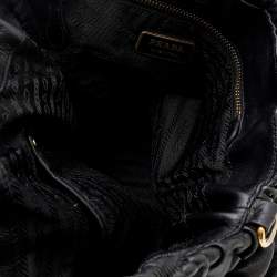 Pre Owned Prada Black Leather Tote