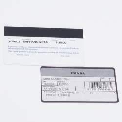 Pre Owned Prada Red Saffiano Leather Flap Continental Wallet