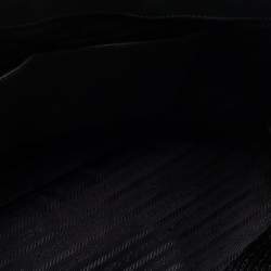 Pre Owned Prada Dark Green Saffiano Leather Medium Double Zip Tote