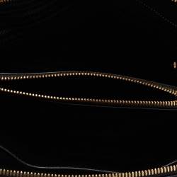 Pre Owned Prada Black Diagramme Quilted Leather Promenade Satchel