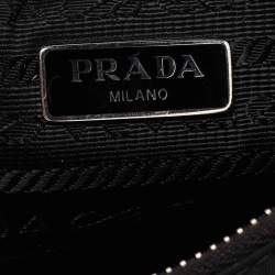 Pre Owned Prada Black Nylon and Leather Re-Edition 2005 Crossbody Bag
