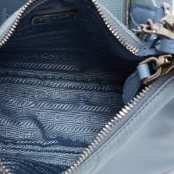 Pre Owned Prada Blue Nylon Re-Edition 2005 Shoulder Bag