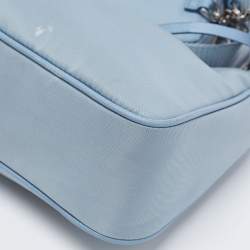 Pre Owned Prada Blue Nylon Re-Edition 2005 Shoulder Bag