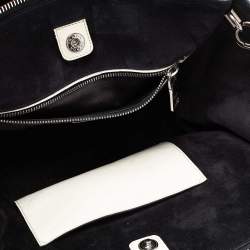 Pre Owned Prada Off White Leather Twin Pocket Tote
