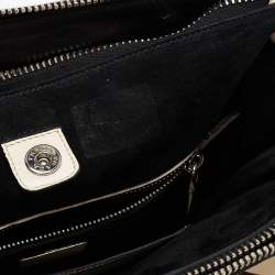 Pre Owned Prada Off White Leather Twin Pocket Tote