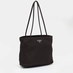 Pre Owned Prada Brown Tessuto Nylon Tote