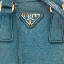 Pre Owned Prada Green Saffiano Lux Leather Mini Promenade Crossbody Bag