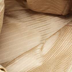 Pre Owned Prada Grey Saffiano Leather Large Double Zip Tote