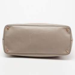 Pre Owned Prada Grey Saffiano Leather Large Double Zip Tote