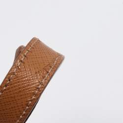 Pre Owned Prada Brown Saffiano Lux Leather Medium Double Zip Tote