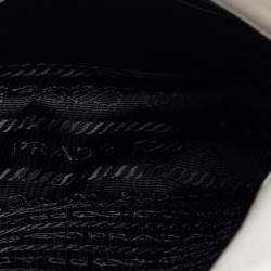 Pre Owned Prada White Leather Mini Crossbody Bag