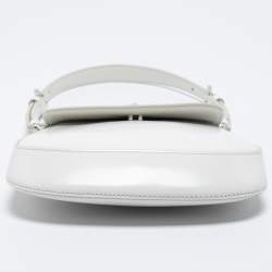 Pre Owned Prada White Leather Mini Crossbody Bag