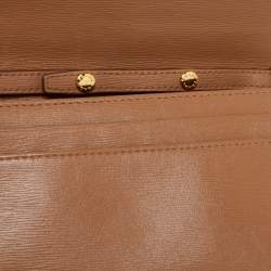 Pre Owned Prada Beige Vitello Move Leather Wallet on Chain