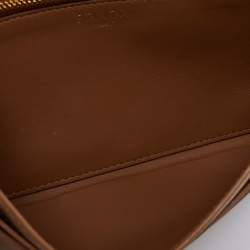 Pre Owned Prada Beige Vitello Move Leather Wallet on Chain