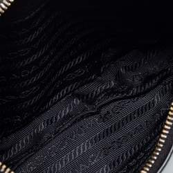 Pre Owned Prada Black Vitello Daino Leather Belt Bag