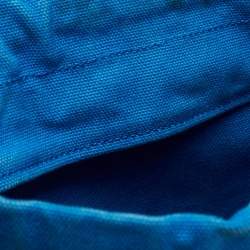 Pre Owned Prada Blue Canvas Shoulder Bag