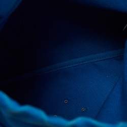 Pre Owned Prada Blue Canvas Shoulder Bag