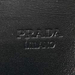 Pre Owned Prada Beige/brown Python Oro Flap Wallet On Chain