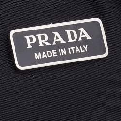 Pre Owned Prada Orange Nylon Mini Vertical Cell Phone Crossbody Bag