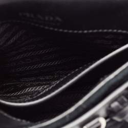 Pre Owned Prada Burgundy/Black Calf Hair And Quilted Velvet Small Corsaire Shoulder Bag