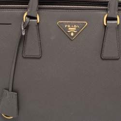 Pre Owned Prada Grey Saffiano Leather Large Galleria Tote