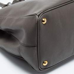 Pre Owned Prada Grey Saffiano Leather Large Galleria Tote