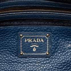 Pre Owned Prada Blue Leather Phenix Tote