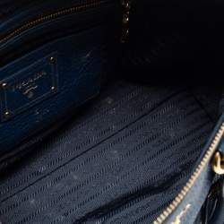 Pre Owned Prada Blue Leather Phenix Tote