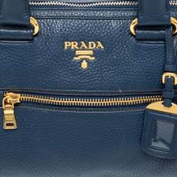 Pre Owned Prada Blue Leather Phenix Tote
