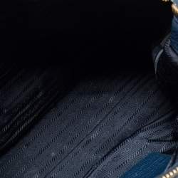 Pre Owned Prada Blue Leather Phenix Tote