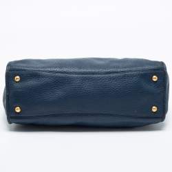Pre Owned Prada Blue Leather Phenix Tote