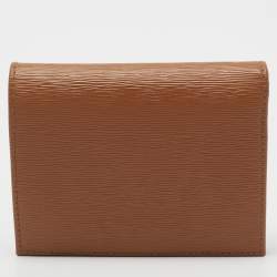 Pre Owned Prada Tan Move Leather Bifold Wallet
