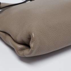 Pre Owned Prada Grey Vitello Daino Leather Crossbody Bag