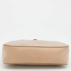 Pre Owned Prada Beige Nylon Re-Edition 2005 Shoulder Bag