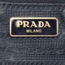 Prada Blue Denim Cosmetic Pouch 