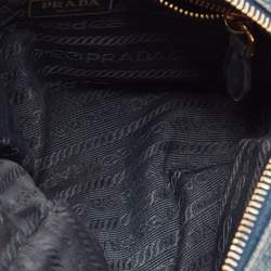 Prada Blue Denim Cosmetic Pouch 