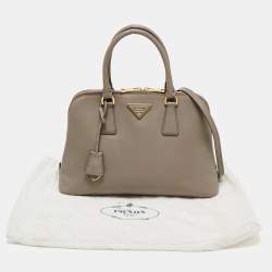 Pre Owned Prada Grey Leather Small Promenade Satchel