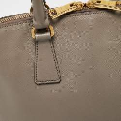 Pre Owned Prada Grey Leather Small Promenade Satchel