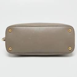 Pre Owned Prada Grey Leather Small Promenade Satchel