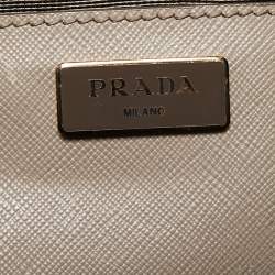 Pre Owned Prada Grey Leather Small Promenade Satchel