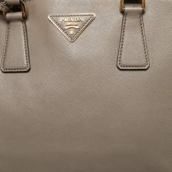 Pre Owned Prada Grey Leather Small Promenade Satchel