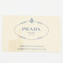 Pre Owned Prada Gold Patent Paillet Leather Shoulder Bag