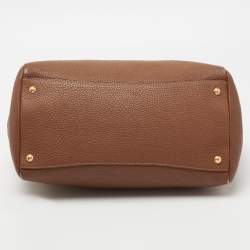 Pre Owned Prada Brown Leather Phenix Tote