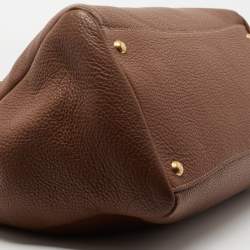 Pre Owned Prada Brown Leather Phenix Tote
