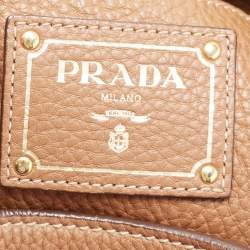 Pre Owned Prada Brown Leather Phenix Tote