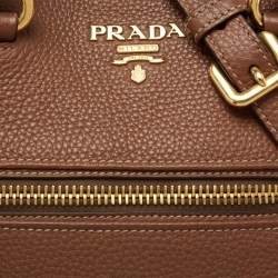 Pre Owned Prada Brown Leather Phenix Tote